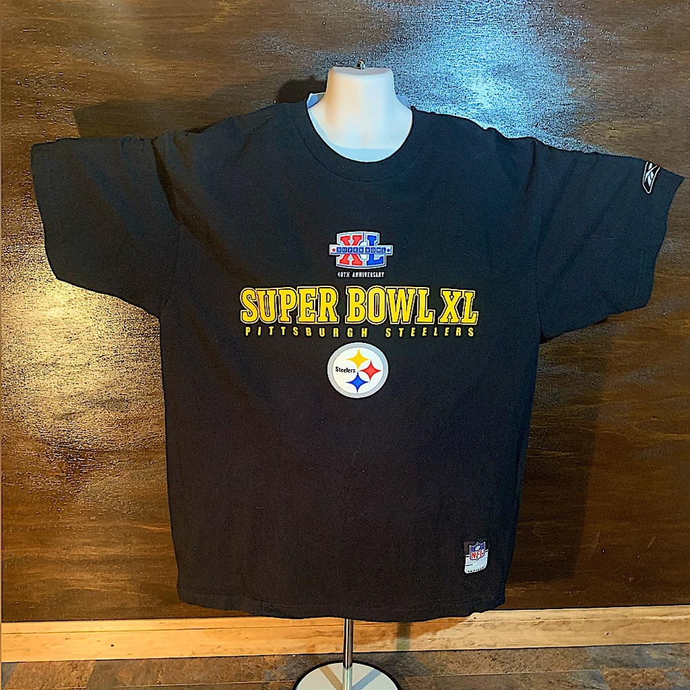 Steelers Super Bowl XL Reebok Tee